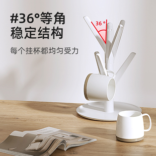 巧腾家用杯架茶具创意收纳置物架倒挂沥水水杯架子防尘茶杯玻璃杯