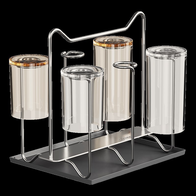 304不锈钢桌面倒挂沥水杯架高颜值厨房收纳架置物架茶杯架子家用