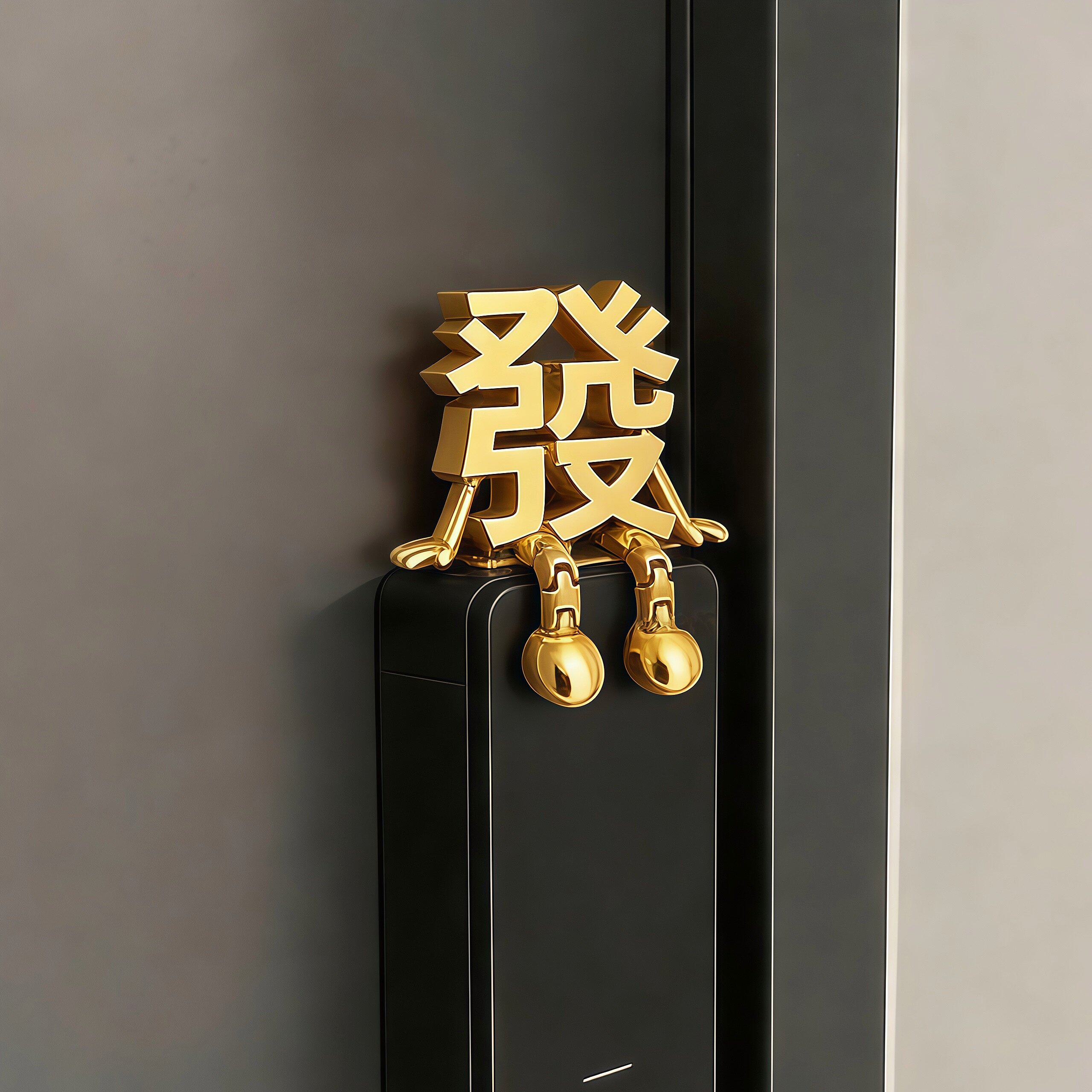 好可爱|新年装饰发字福字摆件春节氛围摆件智能门锁装饰2026马年