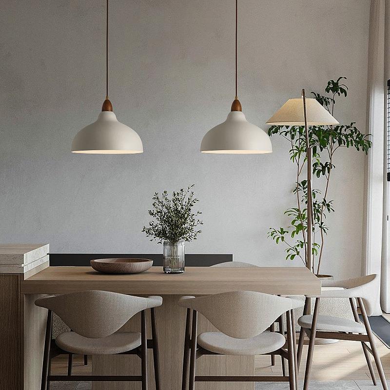 侘寂风餐厅吊灯2022年新款日式家用餐桌吧台氛围灯卧室床头小吊灯