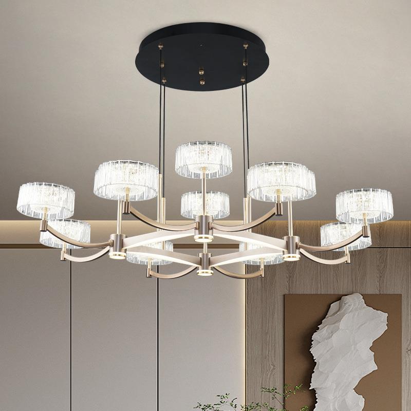 吊灯北欧客厅高级感大厅主灯现代简约餐厅卧室灯2025新款中山灯具