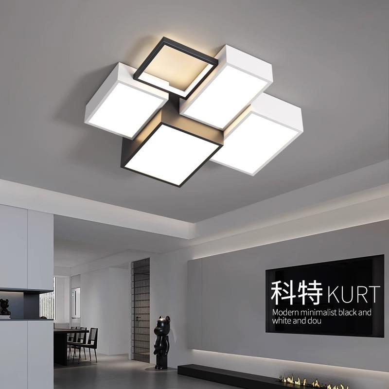 极简客厅灯吸顶灯2024年新款现代简约高级感大厅主灯设计师方块灯