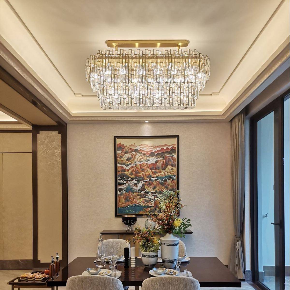 后现代轻奢吊灯意式水晶客厅灯北欧现代简约餐厅灯奢华卧室灯具