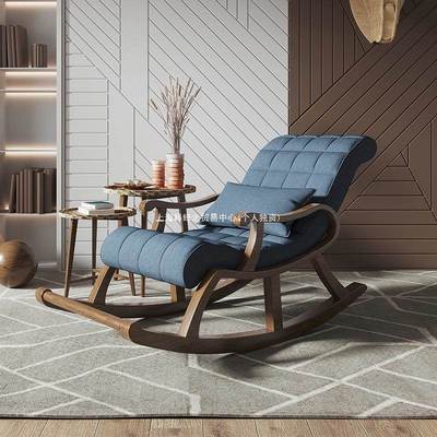 实木摇HOY睡椅懒阳人人休闲摇摇椅逍遥椅成人午椅躺椅台老椅客厅