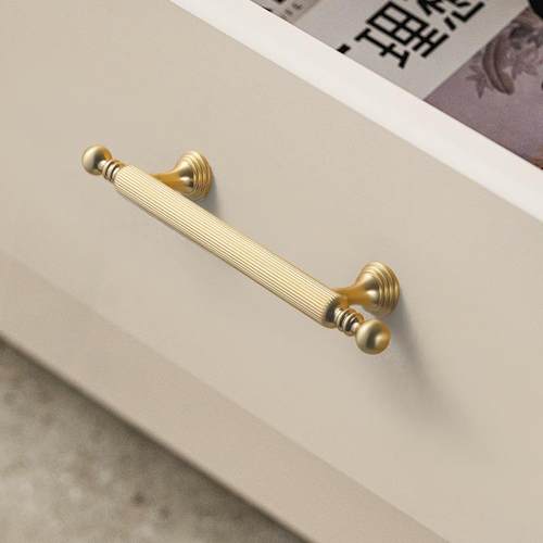 金色法手柜门拉手衣柜床头柜柜子奶油风门把柜KM719794抽屉南瓜式