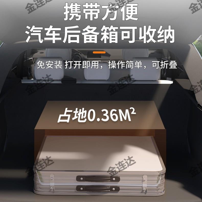 摆户外铝合KTL金折桌叠桌夜市摊便携简手提桌出租屋吃饭易升降小