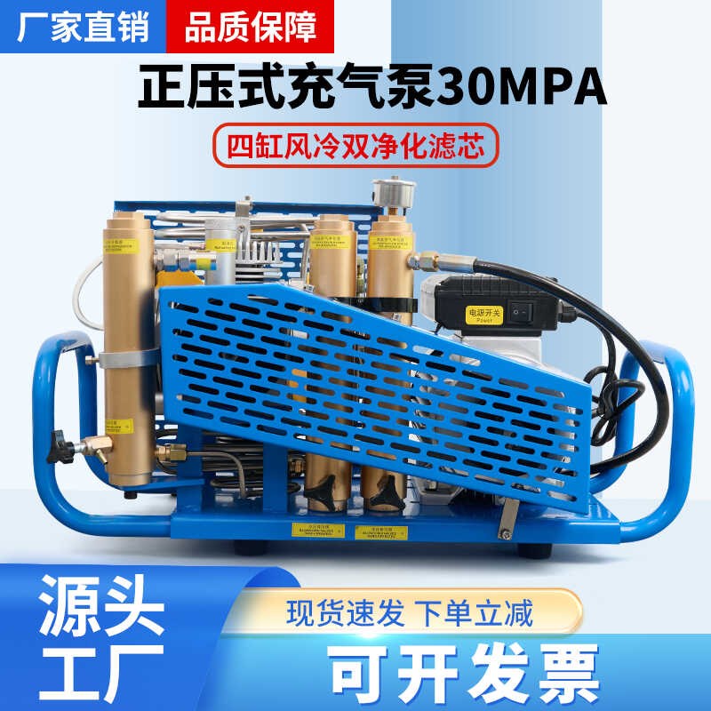 空气呼吸器高压充气泵30mpa潜水瓶打气机20mpa正压式消防压缩机