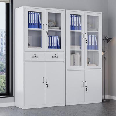 文件柜铁皮储物公带室财务QCK会计证档案资料锁家用a4办柜子抽凭