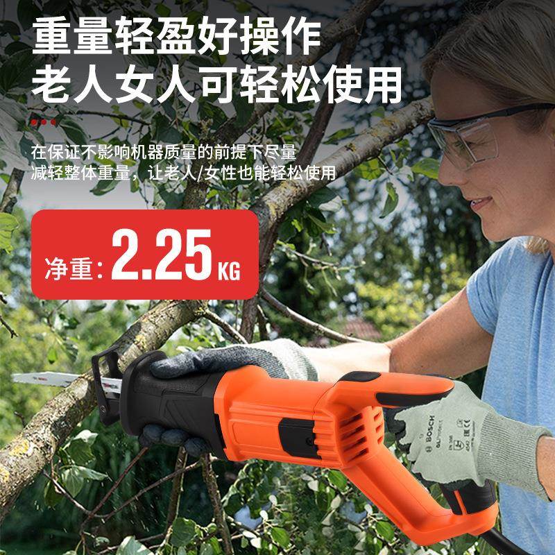 马刀锯锯往锯万能电动切割小型家用复锯2500W至骨机钢锯木木锯工