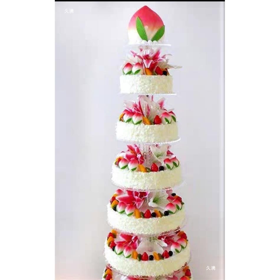 5多层架子蛋糕模型22新款鲜花婚礼祝寿水0果XIR蛋糕假橱窗