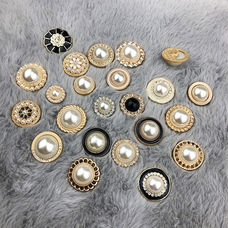 珍珠纽扣圆形高端风衣扣子睡衣高档女扣毛衣大衣上衣百搭衣服配件