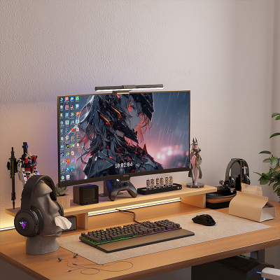 桌面置物架显示器电脑增高架台式办公室底座收纳层架工位护颈笔记