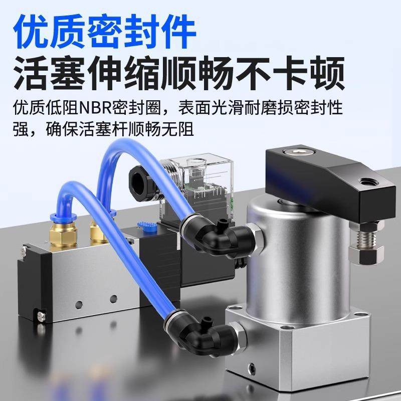 亚德小ACK气气动左右转角90TCA度180度下压旋转夹紧缸SRC客2型5/3