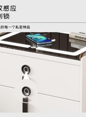 能多能简约床头柜实木储物AXQ家用现代轻智奢风高级感床柜子卧边