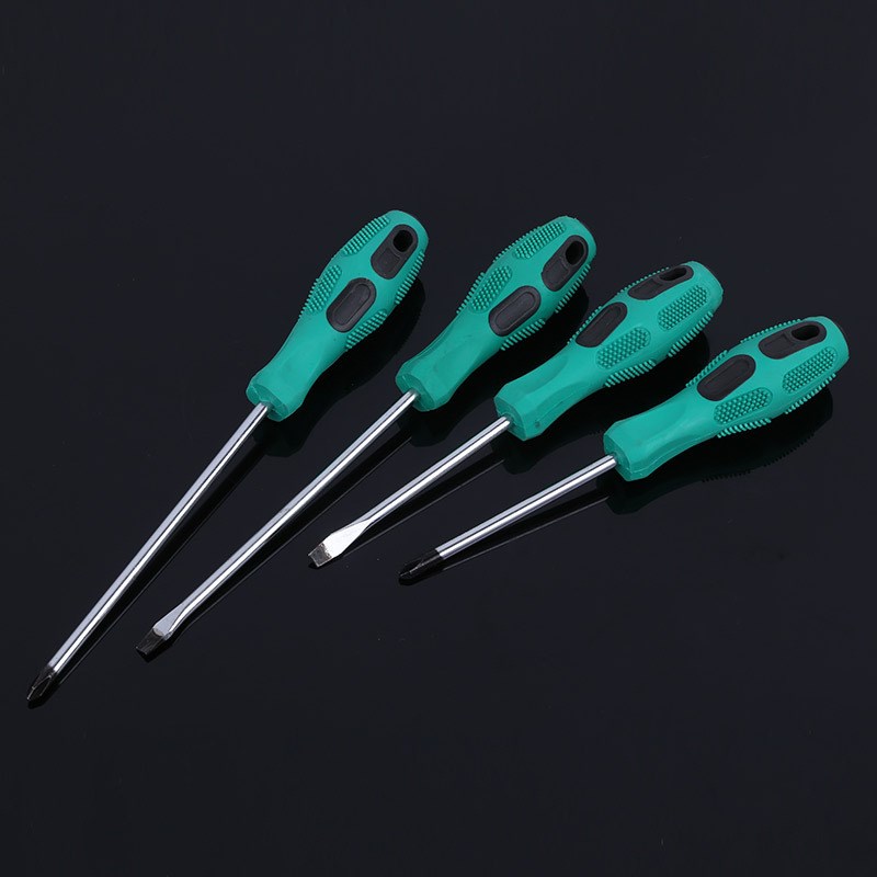 地达牌按摩柄蓝把麻点手柄 十字一字螺丝刀 起子 梅花带磁螺丝刀