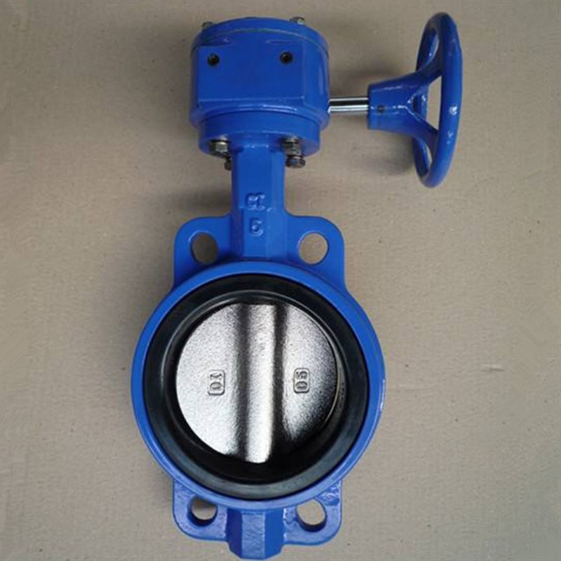 济南涡轮蝶阀D371X-16涡轮对夹式蝶阀DN65DN80DN100DN150消防蝶阀