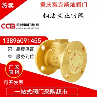 金博阀门黄铜法兰止回阀DN40卧式 16Tdn100逆止阀PPR 单向阀H44W