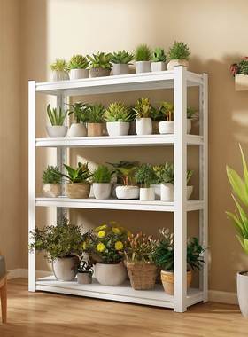 花架置物架阳台用客厅NZH77245架落地式多层铁艺植多肉花盆托物架