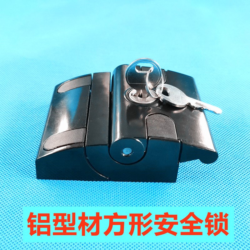 工业铝型材围栏门锁机柜锁具免打孔机械锁安全门锁30404045通用锁