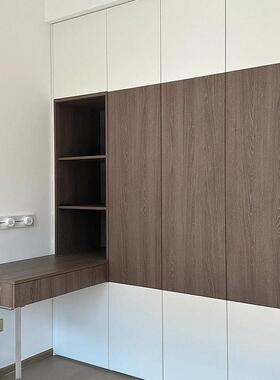 简工佛山定高定全屋34738定制厂衣帽间爱格花色现代极制衣柜书桌