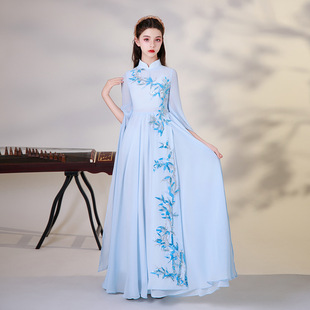 2026新款女童古筝演出服大合唱儿童中国风古典舞主持演奏艺考