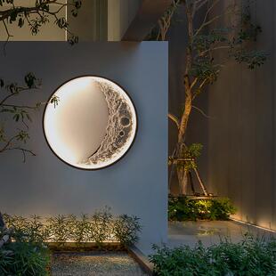 中古风壁灯别墅设计师灯室外庭院灯户外墙月亮花园阳台大门围墙灯