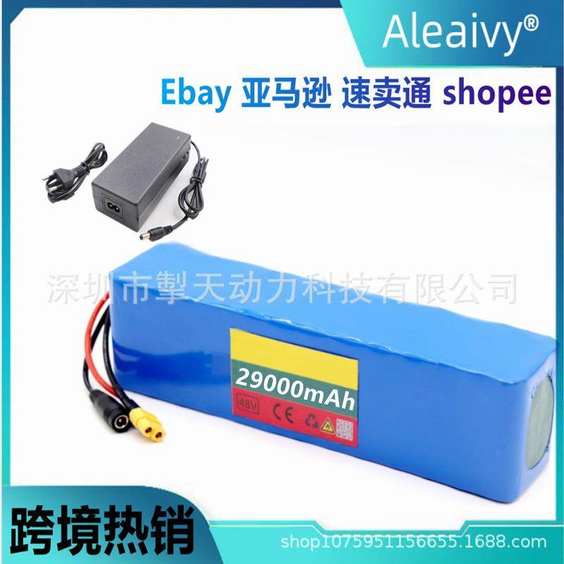 电动自行车电池48v29Ah18650锂离子电池组13串3并+充电器