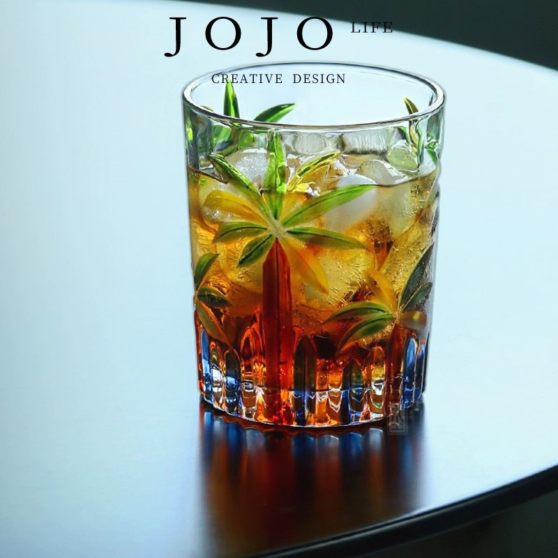 JOJOS L. PD.shiwang.玻璃杯水杯啤酒杯彩色威士忌洋酒杯  时王