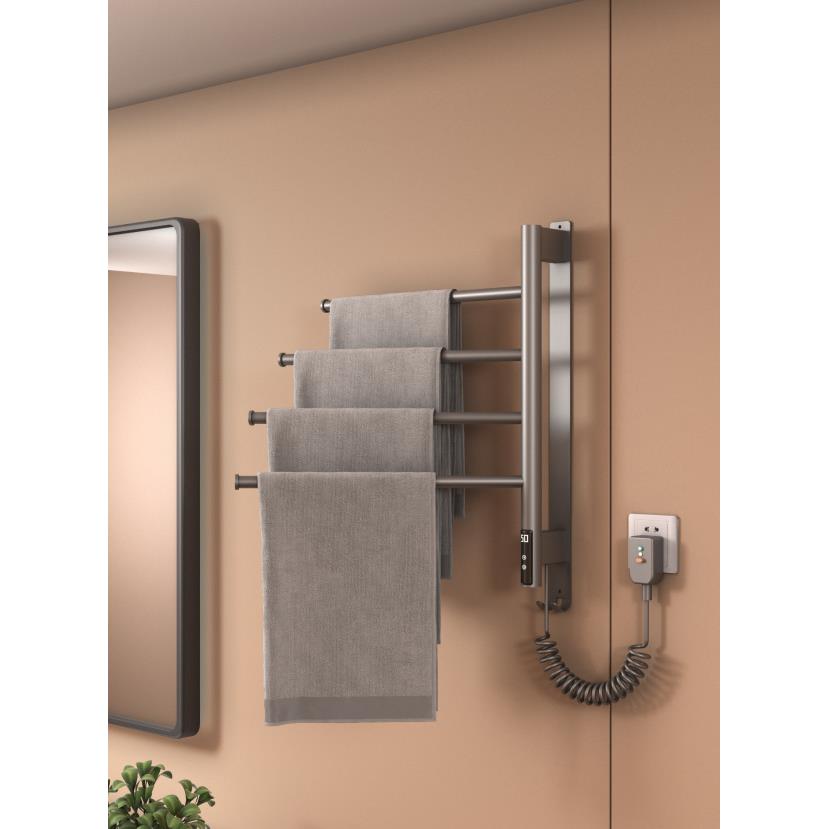 龙鼎供应电热毛巾架卫生间电加热烘干架家用智能除菌浴巾架