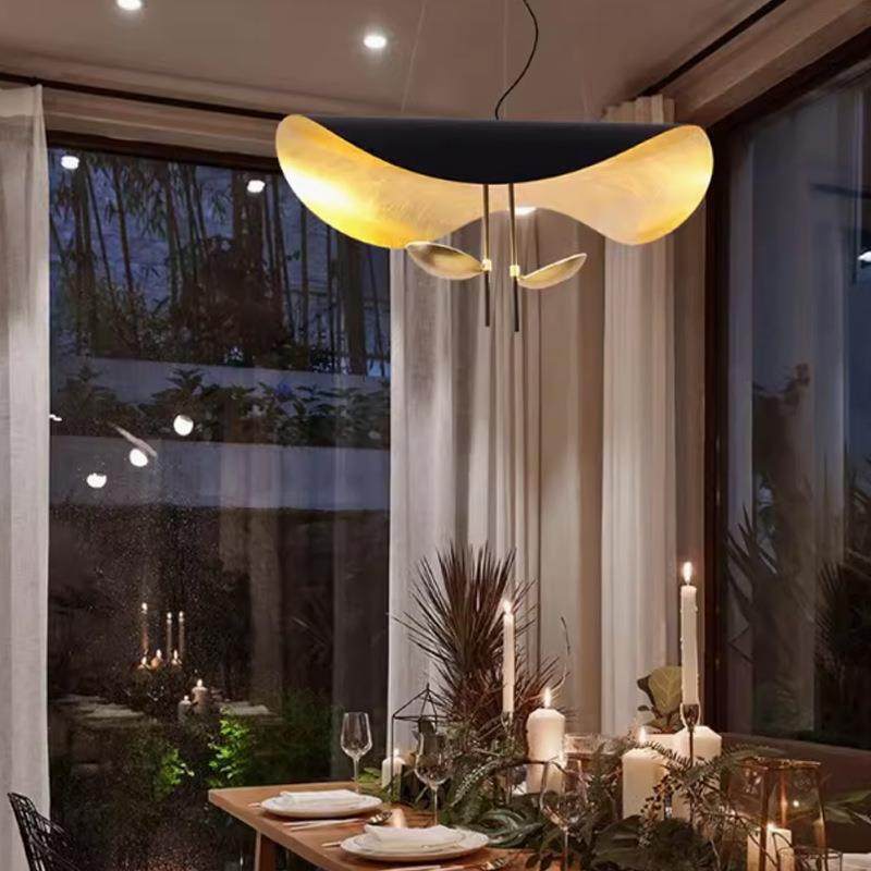 北欧极简现代瓦片长条餐厅吊灯设计师创意个性办公吧台样板房灯具