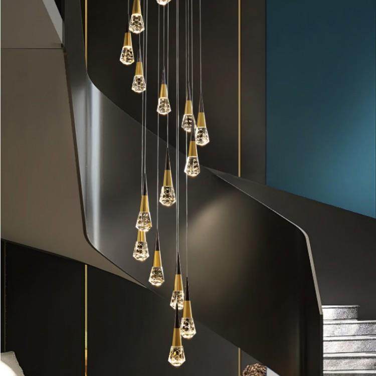 楼梯灯2023年新款别墅客厅大吊灯loft小复式楼梯灯长吊灯挑空灯,特色手工艺,其他特色工艺品,淘宝优惠券,粉丝福利购,淘宝优惠卷