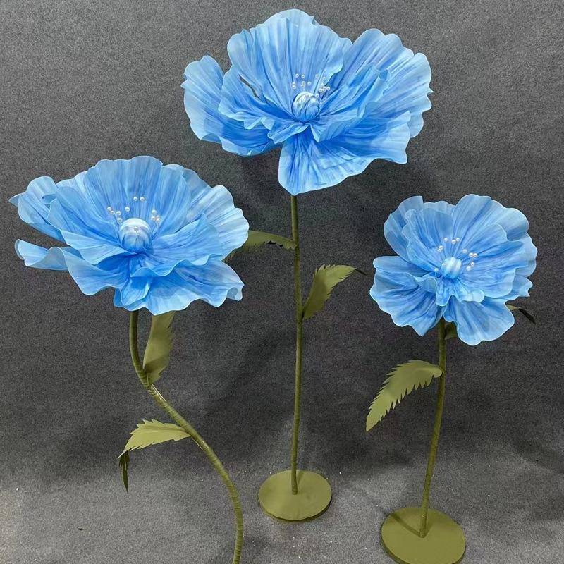 婚庆道具路引花舞台泡沫纸花真丝网花婚礼布置装饰橱窗美陈影楼装