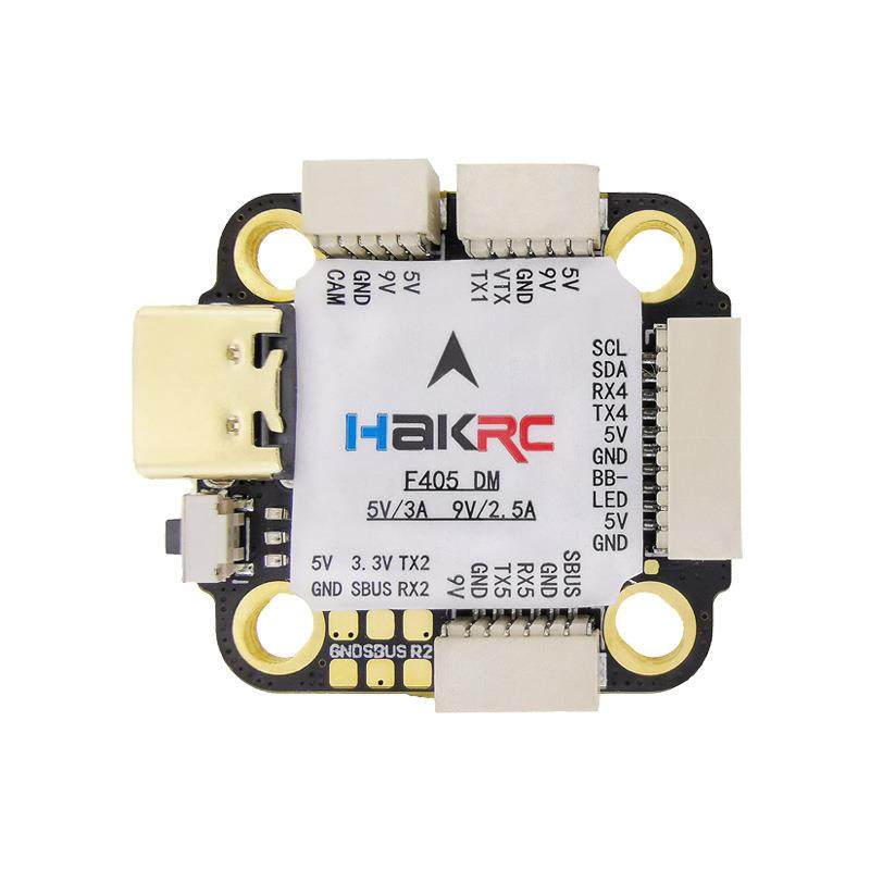 HAKRCF405MiniDJI飞控双BEC气压计3-6S竞速穿越机