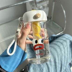 2025新款 高硼硅玻璃杯子ins高颜值学生宿舍便携带茶漏泡茶喝水杯