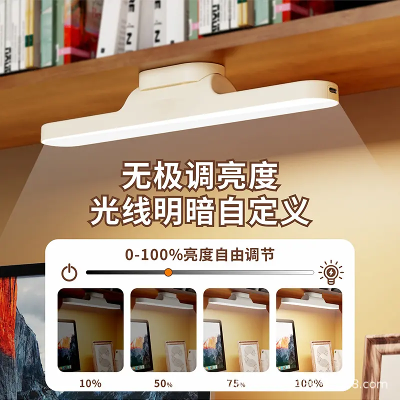 宿舍灯led酷毙灯护眼学生专用usb磁吸灯卧室床头灯充电夜灯