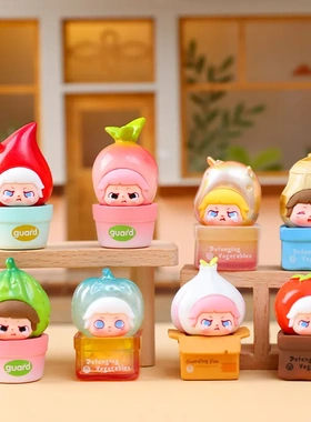 热款可爱保卫蔬菜萌粒盲盒小摆件装饰品生日礼物