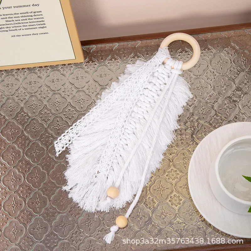 装饰纯手工编织北欧棉绳流苏创意刻字礼品礼物中文创