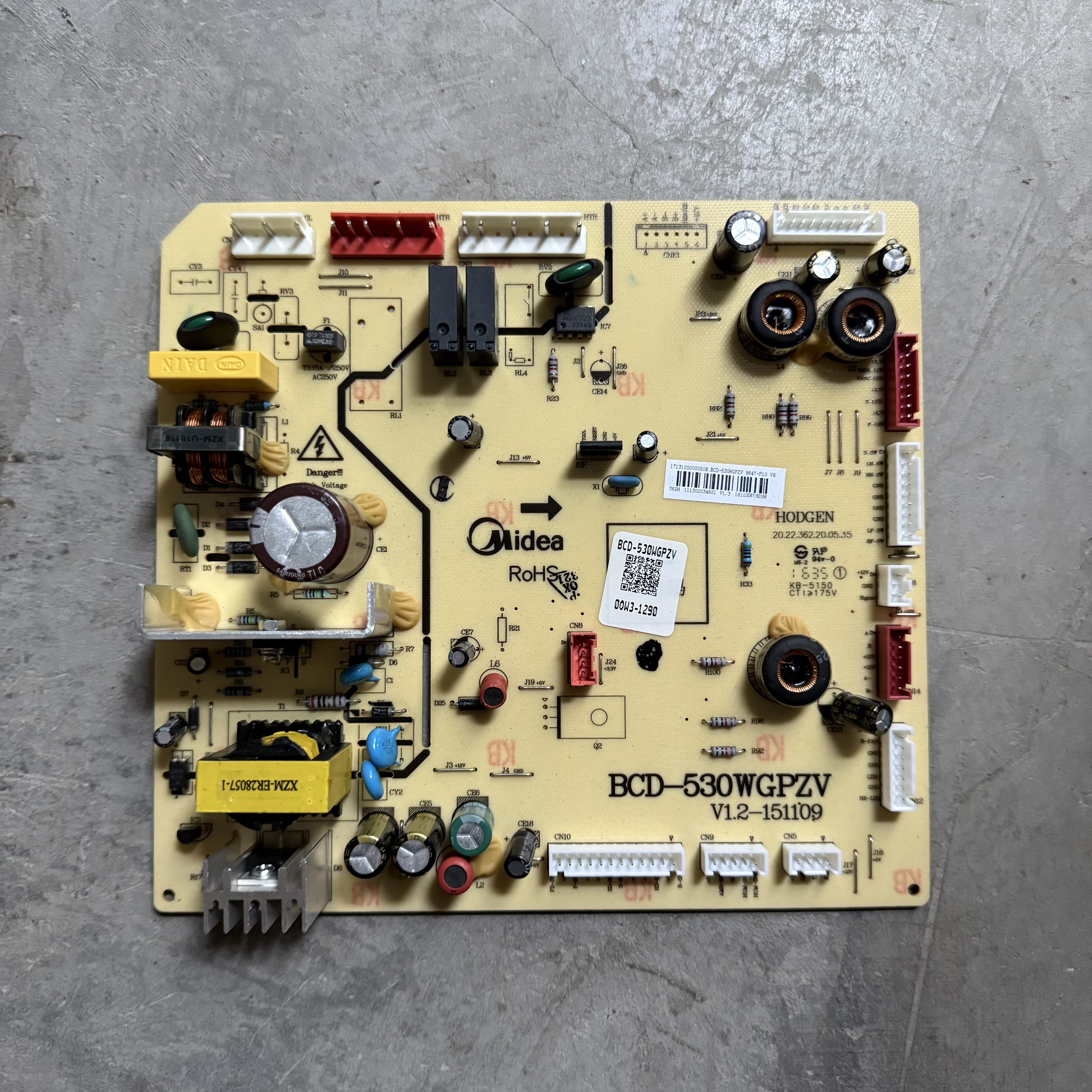 美的冰箱BCD530WGPZV 17131000000508主控板电脑板控制板