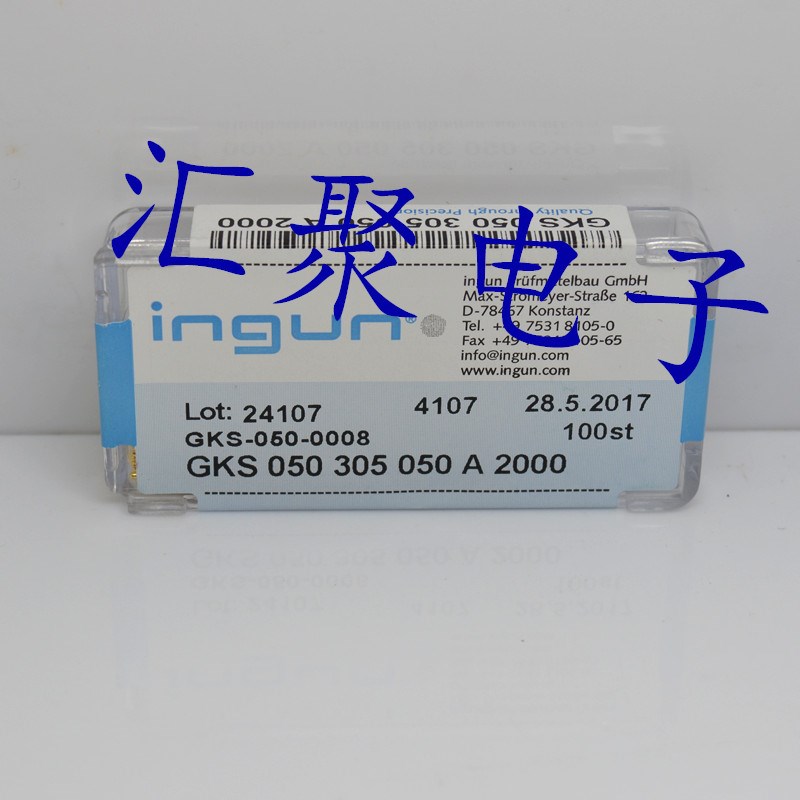 INGUN英钢探针GKS050 305 050A2000/A3000(直上圆头)0.78mm顶针