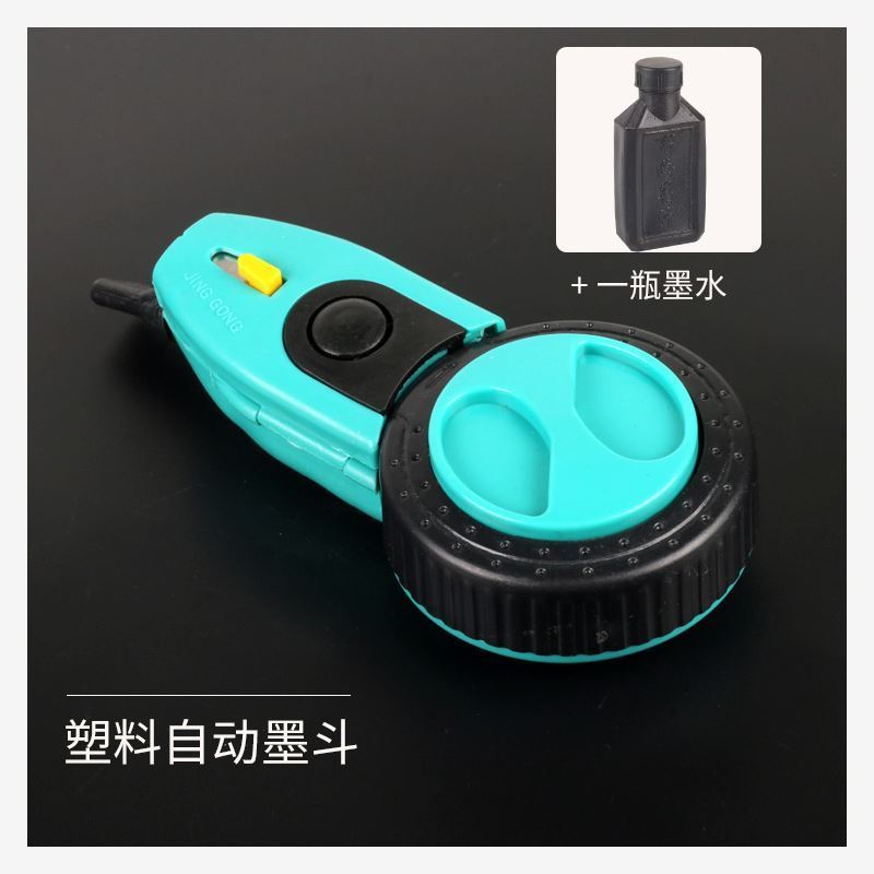 墨斗加粗木工手柄墨盒手摇式手工耐用新式老款迷你收线粉线盒