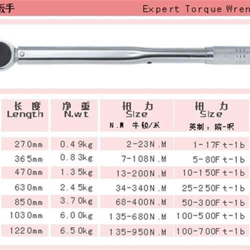 原装正品台湾力高 高级预置式扭力扳手 2-24N.M