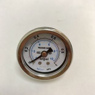 轴向不锈钢压力表 无油 40Z 1mpa cm2 47mm 直径41 10kgf