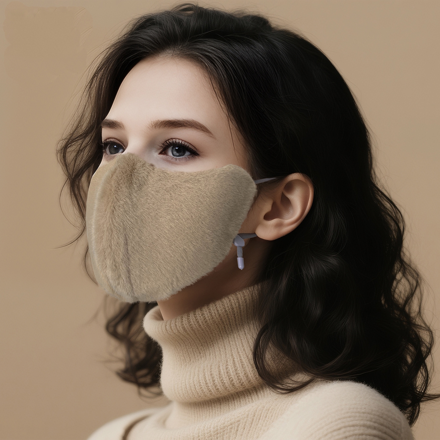 保暖口罩仿貂绒防风防寒秋冬新款