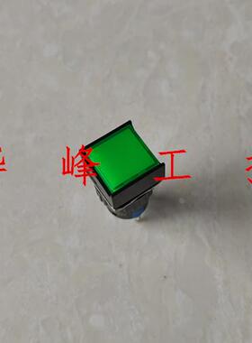 上海森奥 SA16-11D LA16正方形平钮带灯自复位按钮开关5只脚220V