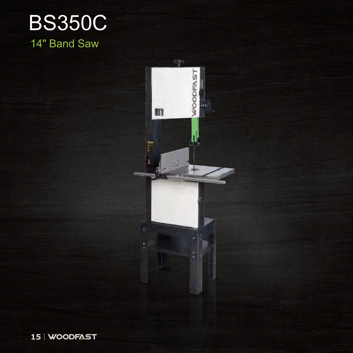 木工工具 带锯 14寸细木工豪华带锯BS350C Woodfast沃富特 堤旁树