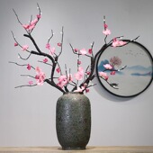 新中式 饰品 陶瓷花瓶禅意复古摆件客厅电视柜玄关插花样板房家居装