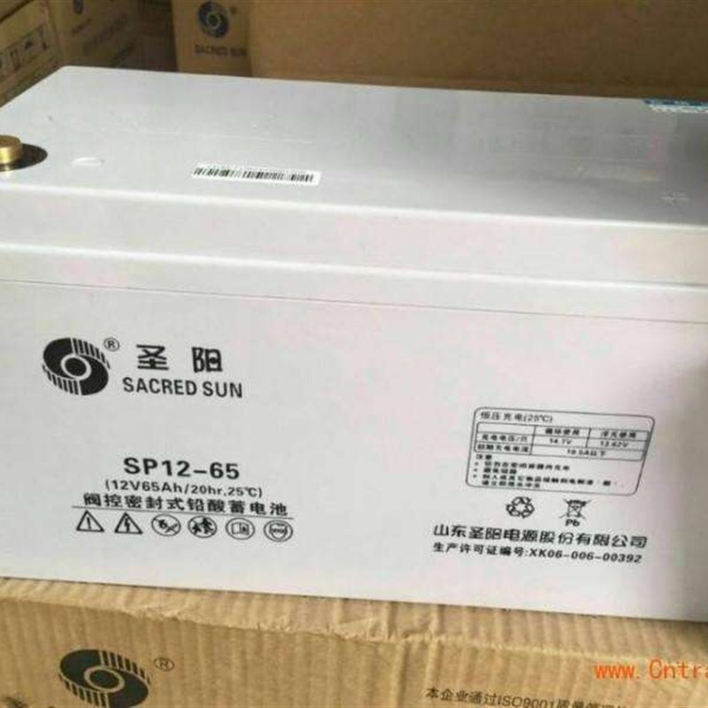 圣阳铅酸蓄电池SP12-65 12v65ah直流屏UPS机房设备专用EPS蓄电瓶