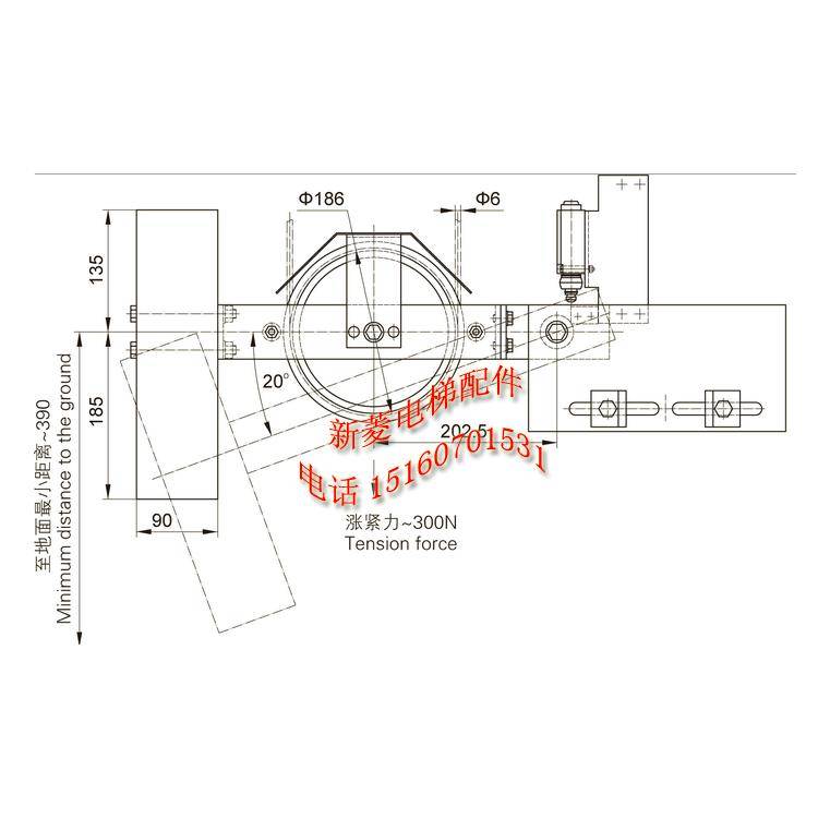 全新 原厂正品 河北东方富达机械 东方富达涨紧轮 BZJ1F 张紧装置