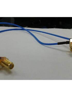 高频SMA公弯转SMA母蓝色半柔线 射频SMA-J90°/SMA-K半柔铜线馈线