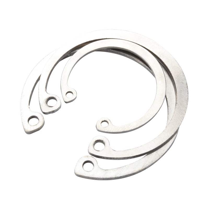 304不锈钢国标GB893孔卡弹性挡圈内卡簧孔用卡簧C型卡环开口11-47